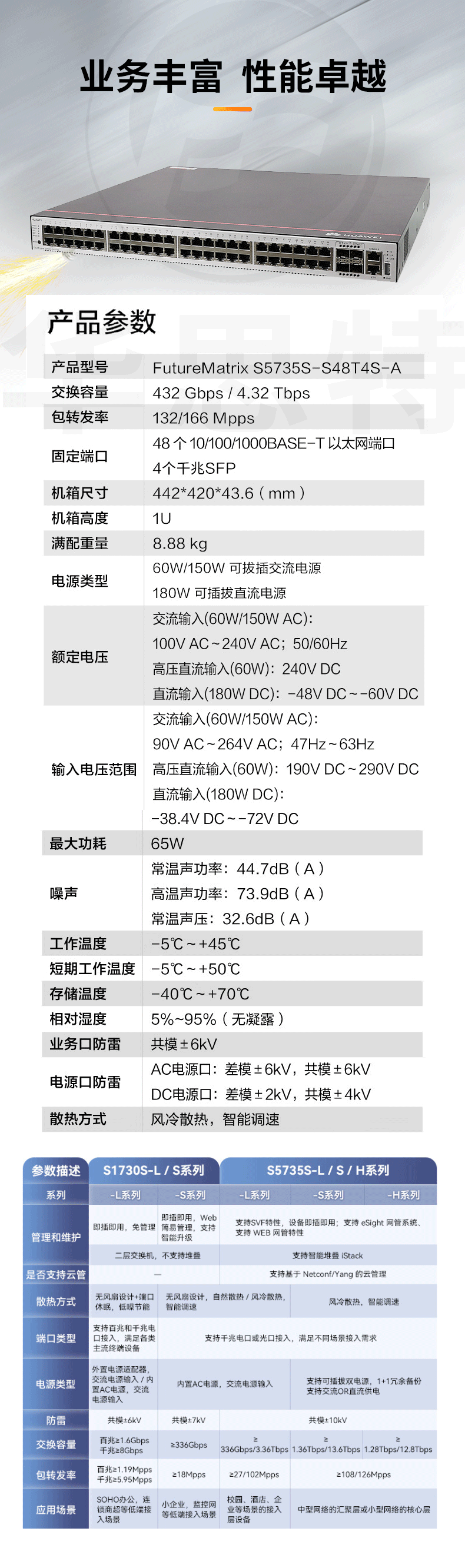 華為智選交換機(jī) S5735S-S48T4S-A