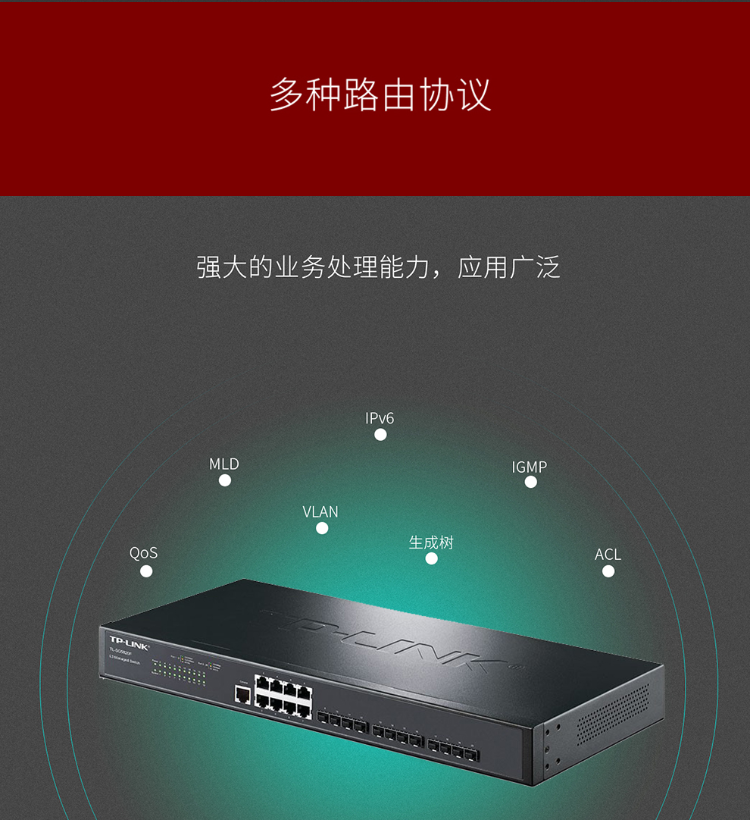 TPlink 20口全千兆企業(yè)級(jí)三層網(wǎng)管交換機(jī)