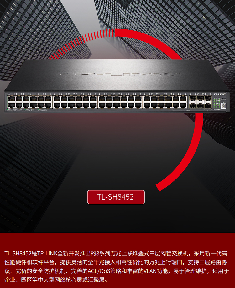 TP-LINK TL-SH8452 三層網(wǎng)管交換機