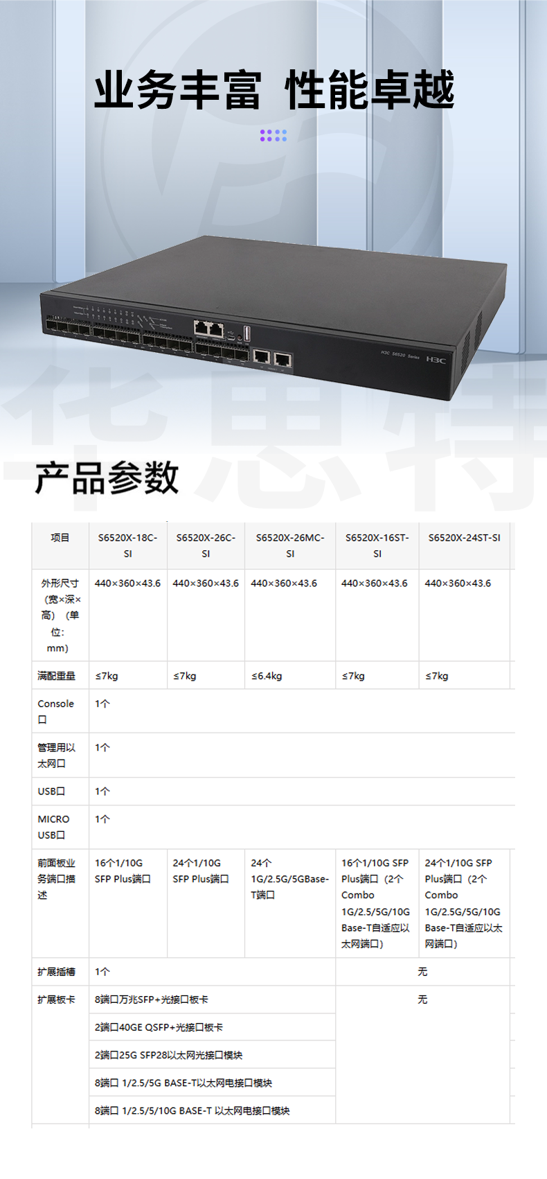 華三 LS-6520X-16ST-SI 企業(yè)級(jí)萬(wàn)兆交換機(jī)