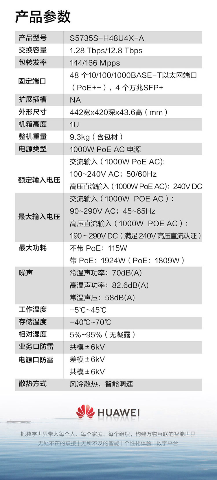 華為核心交換機