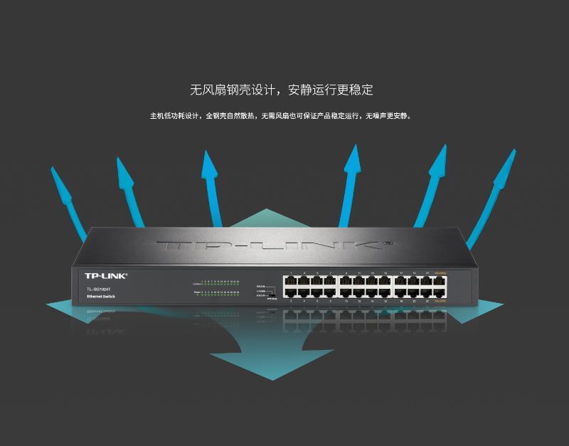 TP-LINK 24口千兆以太網(wǎng)交換機