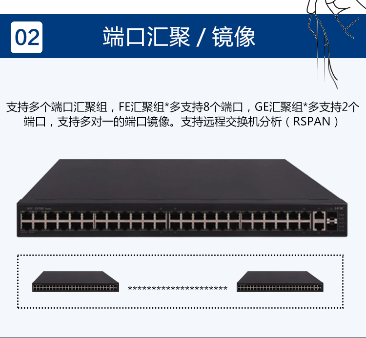 華三 千百兆混合二層交換機