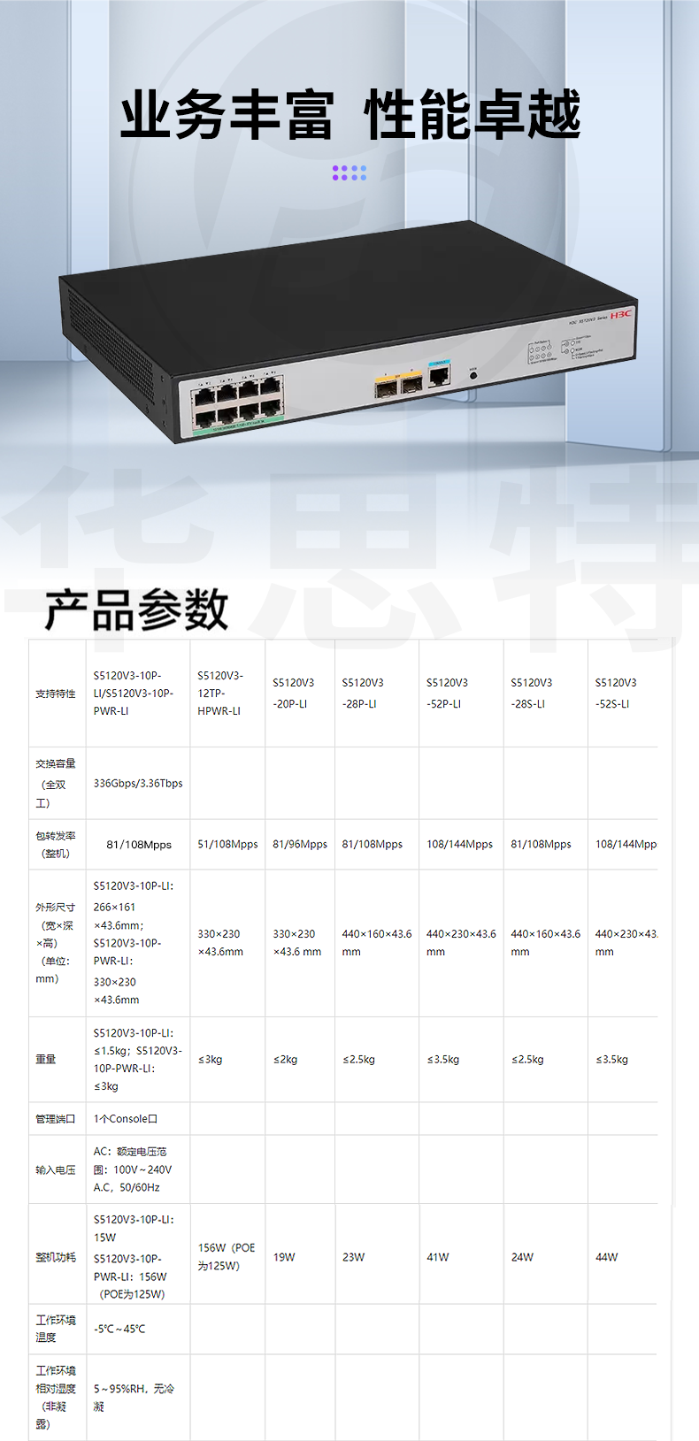 H3C交換機 LS-5120V3-10P-PWR-LI