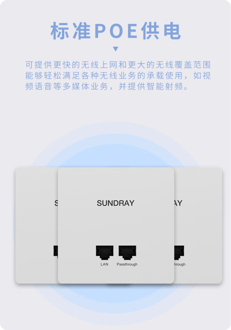 信銳 WiFi5雙頻無(wú)線面板AP